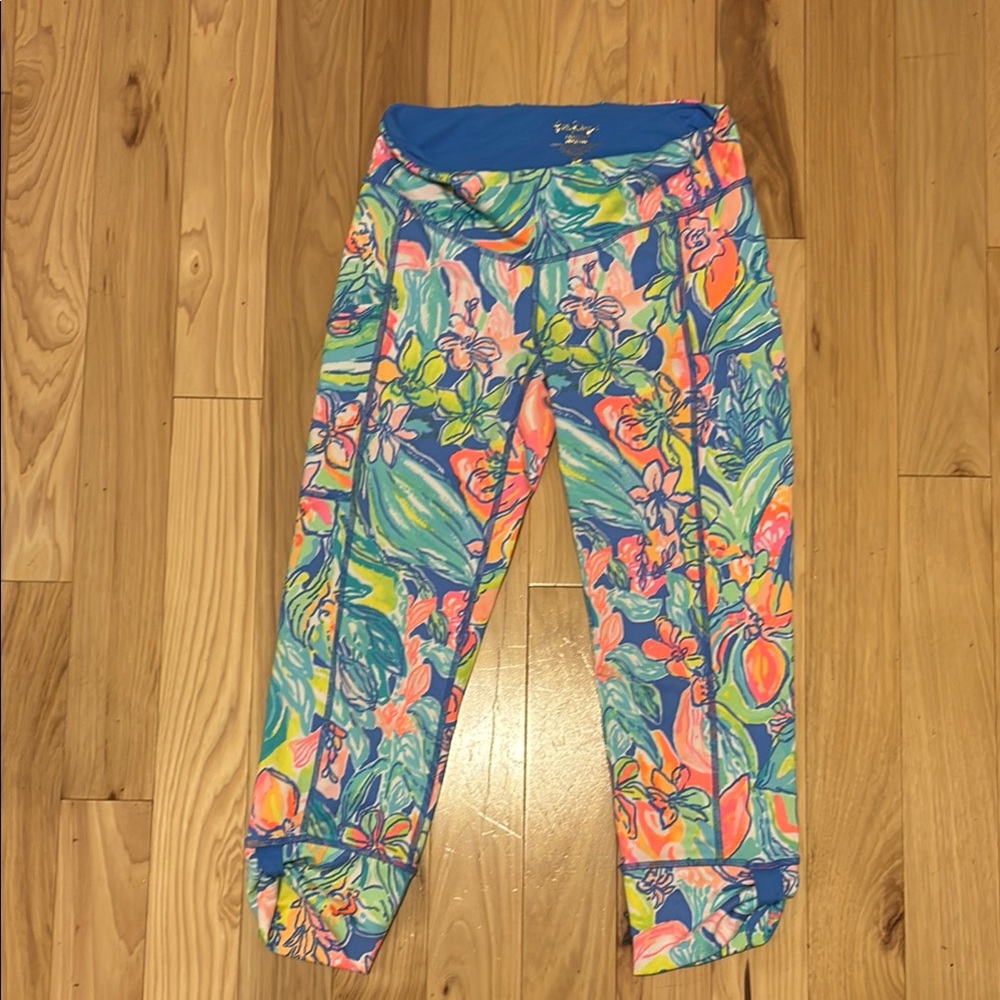 Lilly Pulitzer Blue and Pink Luxletic Leggings